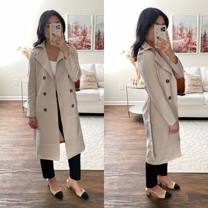 Stone/Light Beige Lightweight Trenchcoat